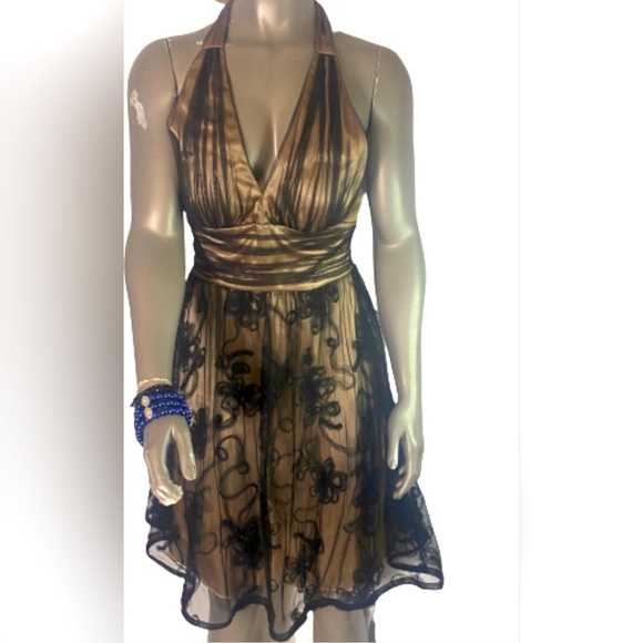 Addrianna Pappel Halter Dress - Picture 1 of 4